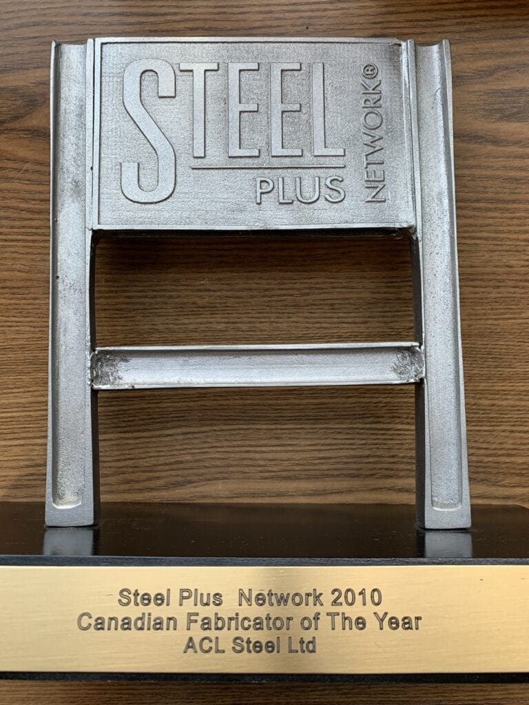 steel plus network award 2010 trophy
