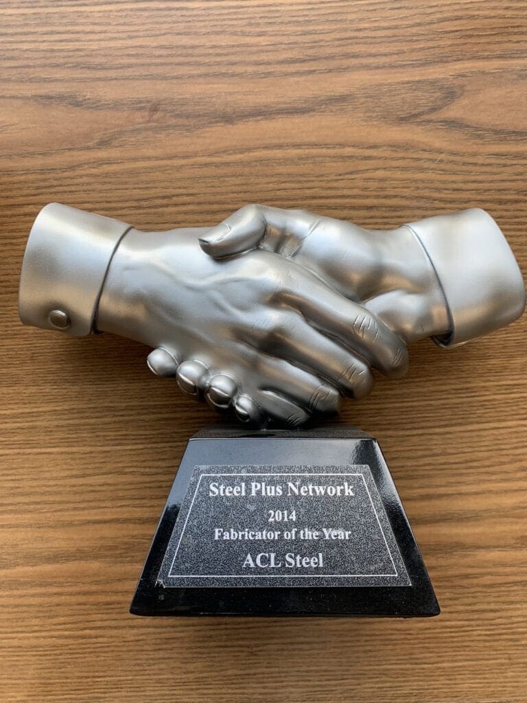 steel plus network award 2014 trophy