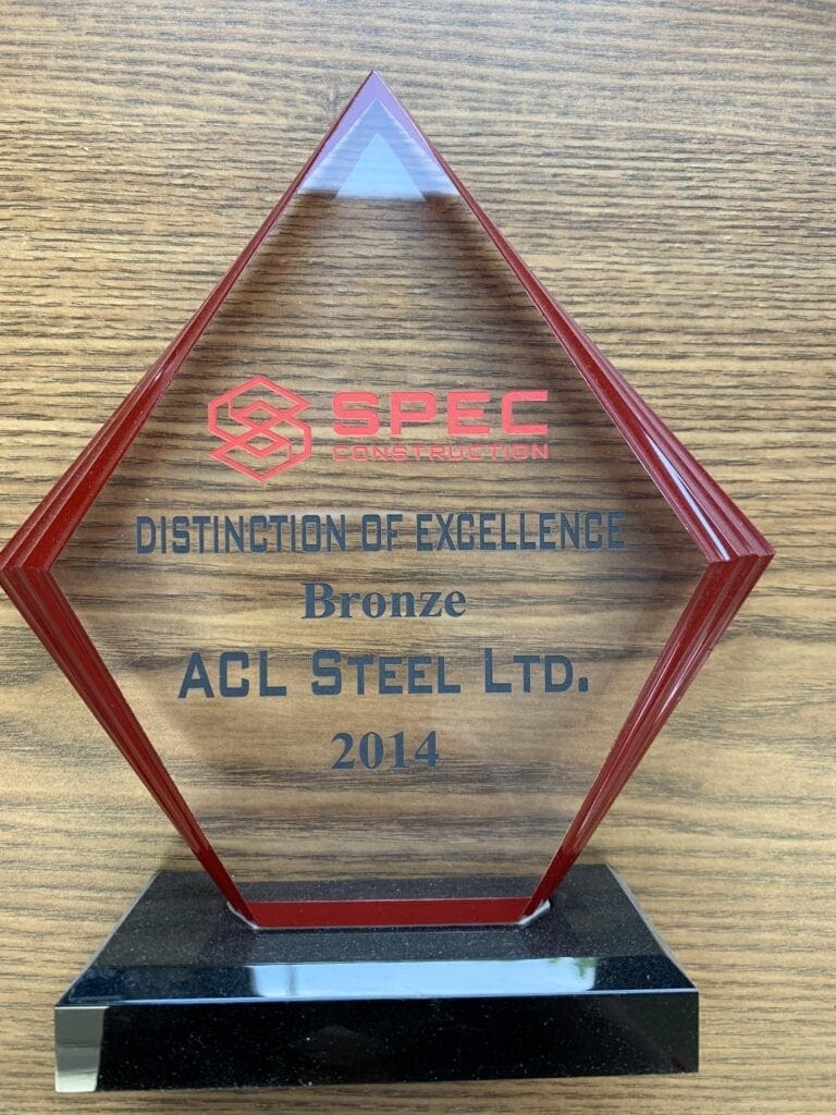 distinction of excellence bronze trophy