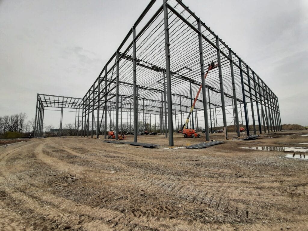 steel building construction site 5