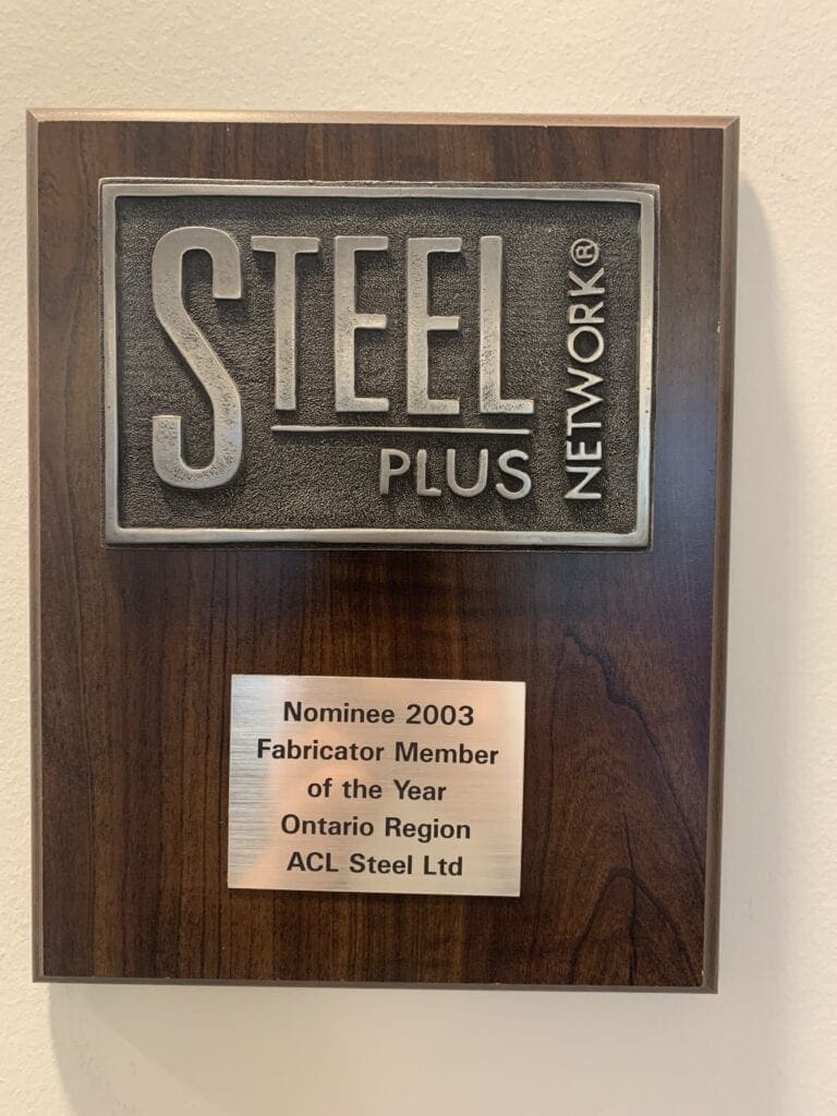 steel plus network nominee plaque