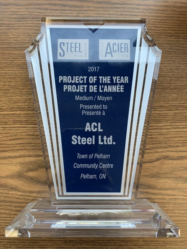 steel plus network awards 2017 trophy