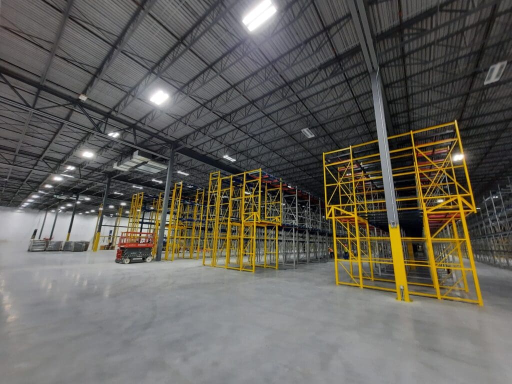 An interior of a storage facility