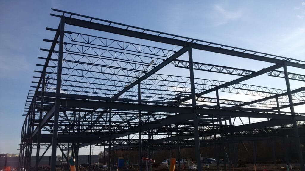 Roof frames and support for a building